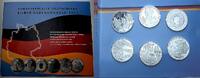 Deutschland 6 x 10 EURO SILBERGEDENKMÜNZENSET -