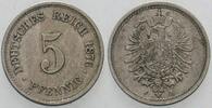 Kleinmünzen-Kaiserreich 5 Pfennig Kleiner Adler -