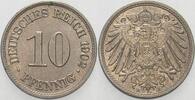 Kleinmünzen-Kaiserreich 10 Pfennig Grosser Adler -