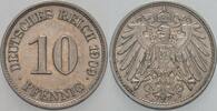 Kleinmünzen-Kaiserreich 10 Pfennig Grosser Adler -