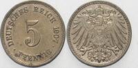Kleinmünzen-Kaiserreich 5 Pfennig Grosser Adler -
