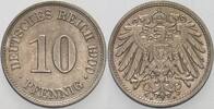 Kleinmünzen-Kaiserreich 10 Pfennig Grosser Adler -