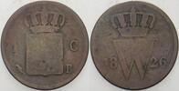 Niederlande-Königreich 1 Cent Wilhelm I. 1815-1840. -