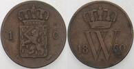 Niederlande-Königreich 1 Cent Willem III., 1849-1890. -