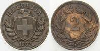 Schweiz-Eidgenossenschaft 2 Rappen -