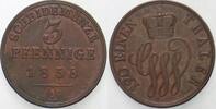 Schaumburg-Lippe 3 Pfennige Georg Wilhelm, allein 1807-1860. -