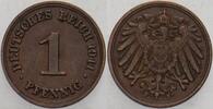 Kleinmünzen-Kaiserreich 1 Pfennig Grosser Adler -