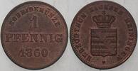 Sachsen-Meiningen 1 Pfennig Bernhard Erich Freund 1803-1866. -
