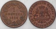 Nassau 1 Kreuzer Adolph 1839-1866. -