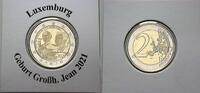 Luxemburg 2 Euro - FOTOPRÄGUNG GEBURT VON GROSSHERZOG JEAN -