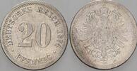 Kleinmünzen-Kaiserreich 20 Pfennig Kleiner Adler -