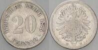 Kleinmünzen-Kaiserreich 20 Pfennig Kleiner Adler -
