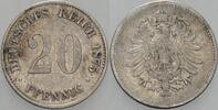 Kleinmünzen-Kaiserreich 20 Pfennig Kleiner Adler -