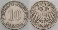 Kleinmünzen-Kaiserreich 10 Pfennig Grosser Adler -