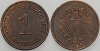 Kleinmünzen-Kaiserreich 1 Pfennig Kleiner Adler -