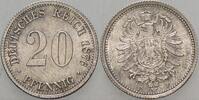 Kleinmünzen-Kaiserreich 20 Pfennig Kleiner Adler -