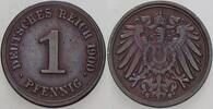 Kleinmünzen-Kaiserreich 1 Pfennig Grosser Adler -