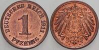 Kleinmünzen-Kaiserreich 1 Pfennig Grosser Adler -