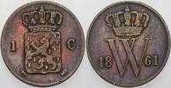 Niederlande-Königreich 1 Cent Willem III., 1849-1890. -