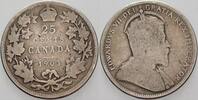 Kanada 25 Cent Edward VII. 1901-1910 -
