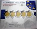 Deutschland 5 x 2 Euro 30 JAHRE EU-FLAGGE -