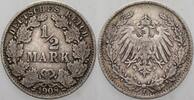 Kleinmünzen-Kaiserreich 1/2 Mark Grosser Adler -