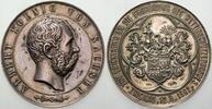 Sachsen-Albertinische Linie Silbermedaille Albert 1873-1902. -