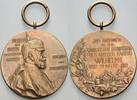 Brandenburg-Preußen Tragbare Bronzemedaille Wilhelm I. 1861-1888. -