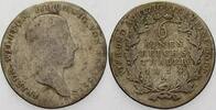 Preußen 1/6 Taler Friedrich Wilhelm III. 1797-1840. -