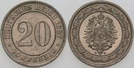Kleinmünzen-Kaiserreich 20 Pfennig Kleiner Adler -