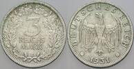 Kursmünze - Weimarer Republik 3 REICHSMARK Weimarer Republik -