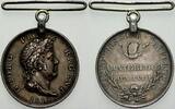 Braunschweig-Calenberg-Hannover Silbermedaille (WATERLOO-MEDAILLE) Georg III. 1760-1820. -