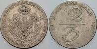 Brandenburg-Preußen 2/3 Taler Friedrich Wilhelm II. 1786-1797. -