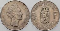 Luxemburg 5 Francs Charlotte 1919-1964. -