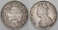 Indien 1/2 Rupie Victoria -