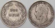 Portugal 200 Reis Luis I. 1861-1889. -