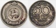 Ceylon 50 Cents Elizabeth, 1952- -