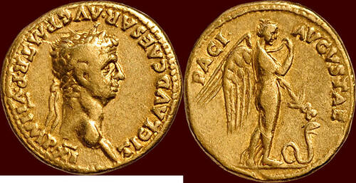 Roman Empire AV Aureus (46-47) CLAUDIUS, 41-54 - Rome ZF