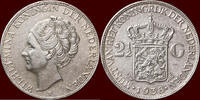 Koninkrijk der Nederlanden 2 ½ Gulden NEDERLAND (NETHERLANDS, KINGDOM) - WILHELMINA, 1890-1948 - -