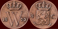 Koninkrijk der Nederlanden ½ Cent NEDERLAND (NETHERLANDS, KINGDOM) - WILLEM III, 1849-1890 - -