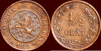 Koninkrijk der Nederlanden ½ Cent NEDERLAND (NETHERLANDS, KINGDOM) - WILLEM III, 1849-1890 - -