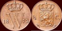 Koninkrijk der Nederlanden ½ Cent NEDERLAND (NETHERLANDS, KINGDOM) - WILLEM III, 1849-1890 - -