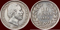 Koninkrijk der Nederlanden 10 Cents NEDERLAND (NETHERLANDS, KINGDOM) - WILLEM III, 1849-1890 - -