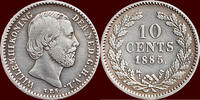 Koninkrijk der Nederlanden 10 Cents NEDERLAND (NETHERLANDS, KINGDOM) - WILLEM III, 1849-1890 - -
