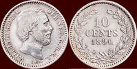 Koninkrijk der Nederlanden 10 Cents NEDERLAND (NETHERLANDS, KINGDOM) - WILLEM III, 1849-1890 - -