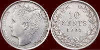 Koninkrijk der Nederlanden 10 Cents NEDERLAND (NETHERLANDS, KINGDOM) - WILHELMINA, 1890-1948 - -