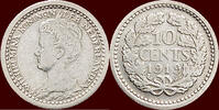 Koninkrijk der Nederlanden 10 Cents NEDERLAND (NETHERLANDS, KINGDOM) - WILHELMINA, 1890-1948 - -