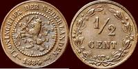 Koninkrijk der Nederlanden ½ Cent NEDERLAND (NETHERLANDS, KINGDOM) - WILLEM III, 1849-1890 - -