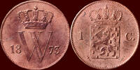 Koninkrijk der Nederlanden 1 Cent NEDERLAND (NETHERLANDS, KINGDOM) - WILLEM III, 1849-1890 - -