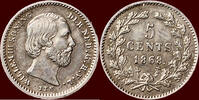 Koninkrijk der Nederlanden 5 Cents NEDERLAND (NETHERLANDS, KINGDOM) - WILLEM III, 1849-1890 - -